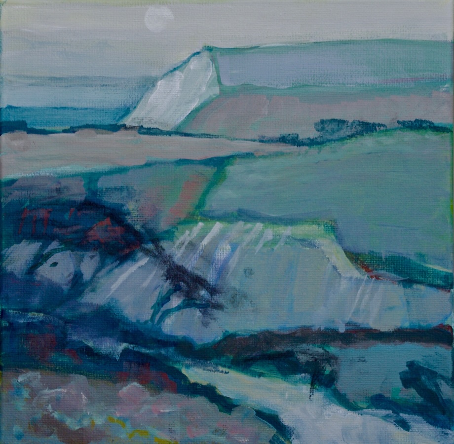 Coastal Fields 2 (acrylic on canvas) – a painting by Anne de Geus - www.anne.degeus.com