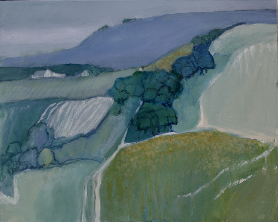 Chalk Lands (acrylic on canvas) – a painting by Anne de Geus - www.anne.degeus.com