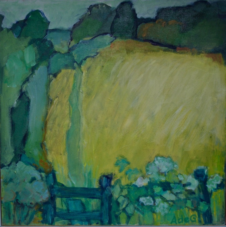 Footpath (acrylic on canvas) – a painting by Anne de Geus - www.anne.degeus.com